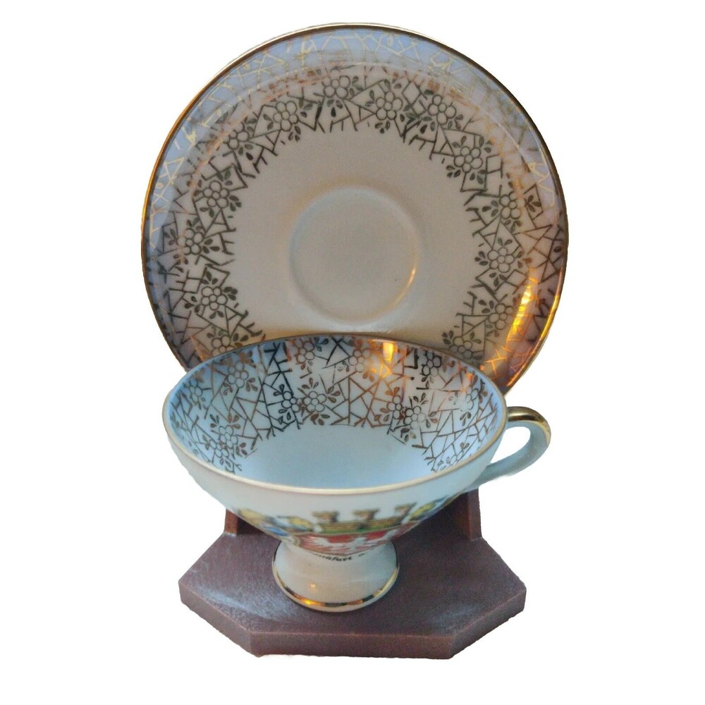 Vintage Porcelain Demitasse Cup & Saucer Arzberg Frankfurt